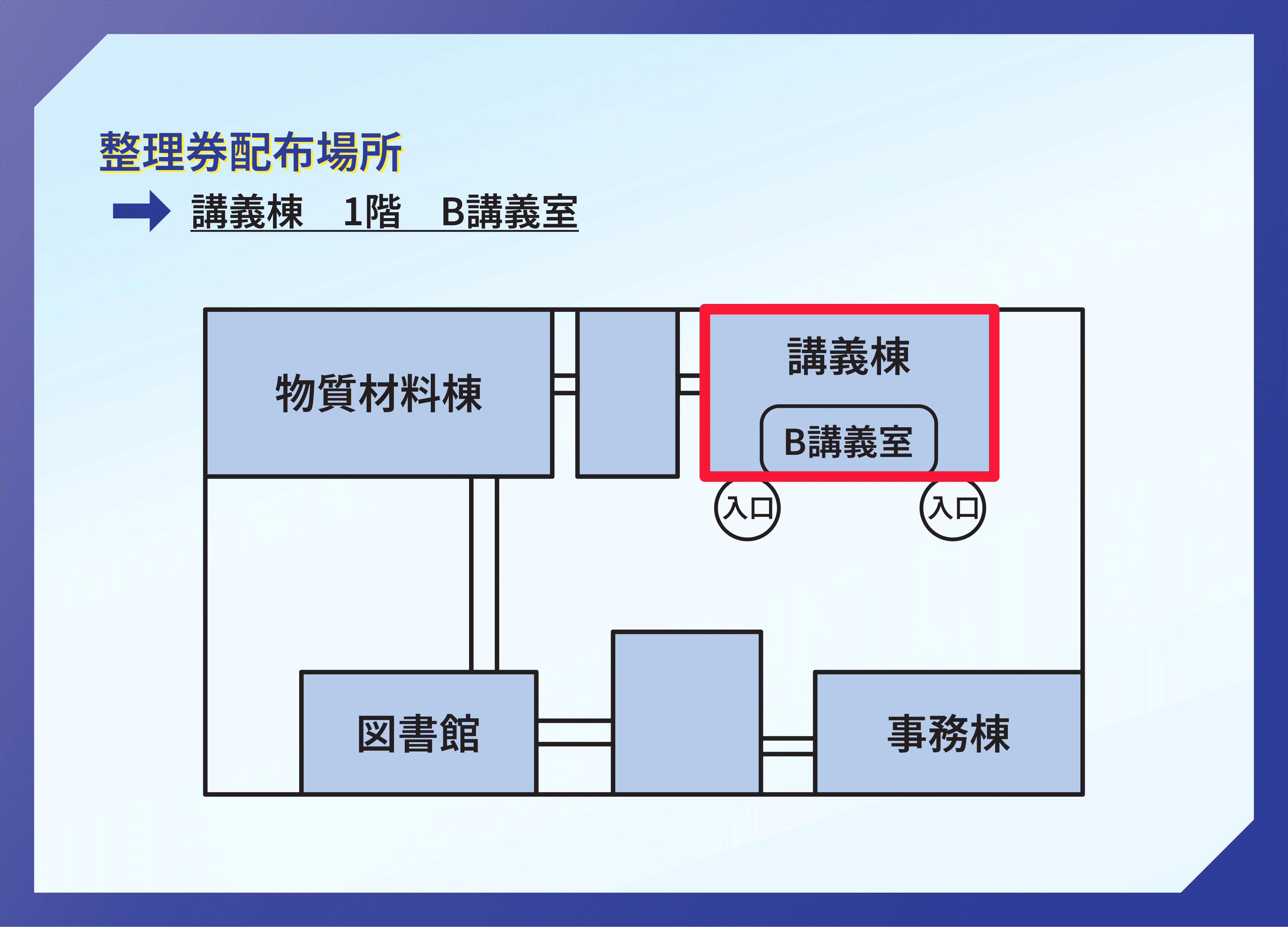 整理券配布場所のマップ